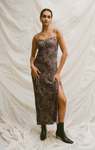 CIELO LEOPARD MIDI DRESS~~FINAL SALE