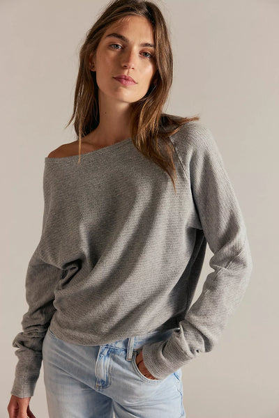 We The Free Jess Long Sleeve in Heather Grey