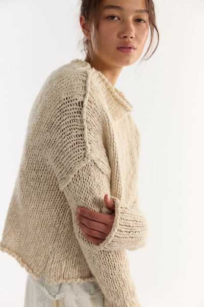 Opal Rollneck Knit Sweater in TEA