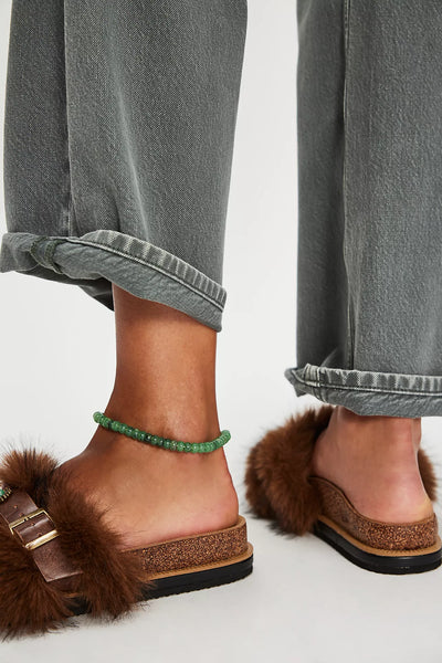 Frankie Faux Fur Slide Sandals