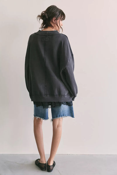 Palm Spring Turtleneck Graphic Pullover