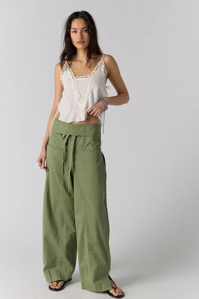 Fisherman Drawcord Pull-On Pants