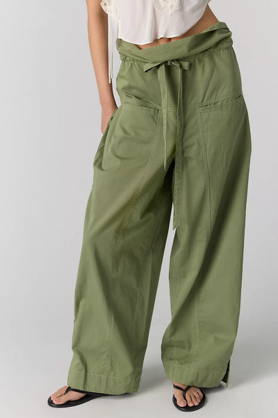 Fisherman Drawcord Pull-On Pants