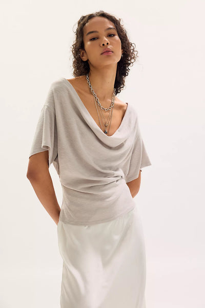We The Free Waterfall Cowl-Neck Top