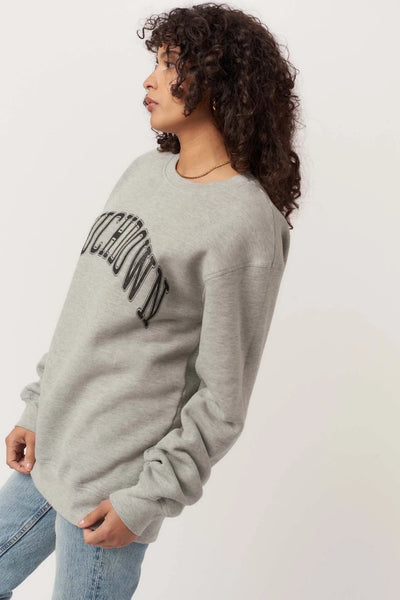 TOUCHDOWN/TAILGATE REVERSIBLE SWEATSHIRT - HEATHER GREY