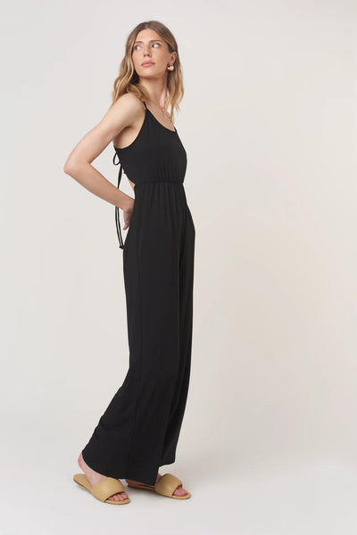 NIGHT MOVES TIE BACK JUMPSUIT~~FINAL SALE