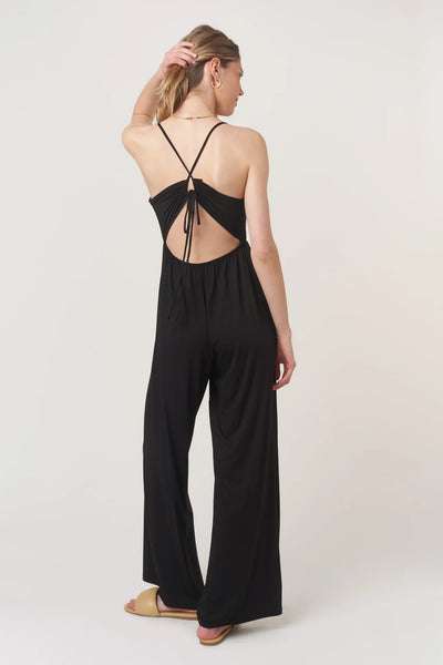 NIGHT MOVES TIE BACK JUMPSUIT~~FINAL SALE