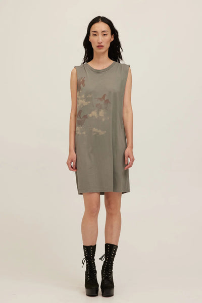 HORSES TANK DRESS - NICKEL~~SIZE XS & S LEFT~~FINAL SALE