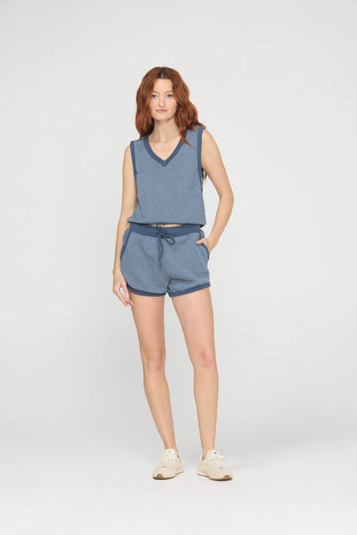 Thea Terry V-Neck Top