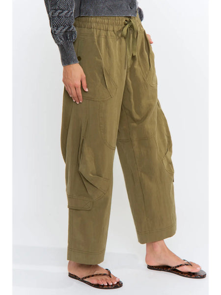 Let's Go Wide-Leg Cargo Pants