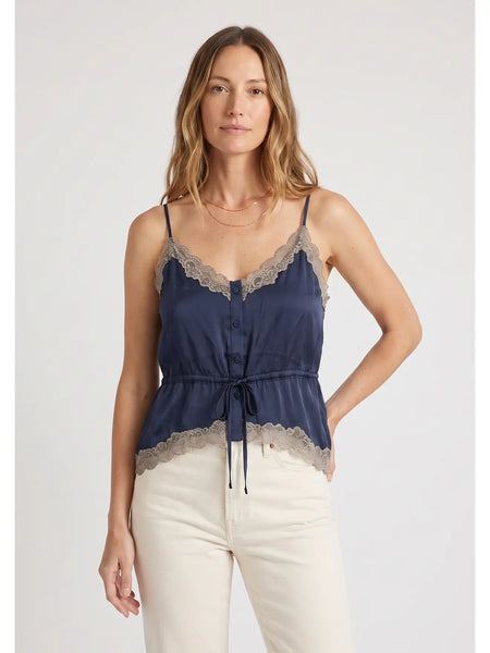 HALLIE SATIN LACE CAMI