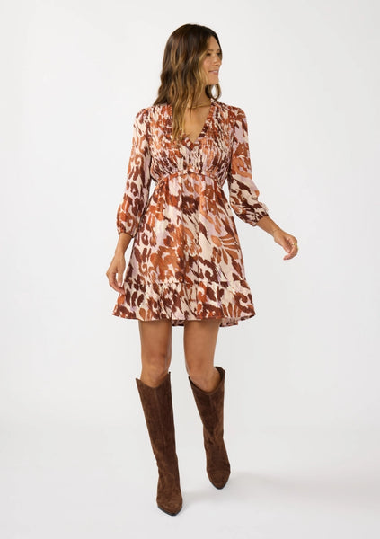 Amber Stroke Mini Dress