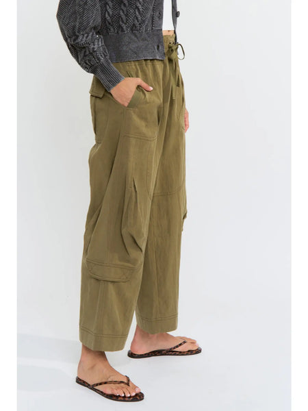 Let's Go Wide-Leg Cargo Pants