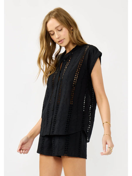 Beachfront Eyelet Camp Shirt