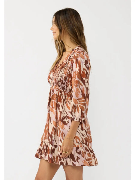 Amber Stroke Mini Dress