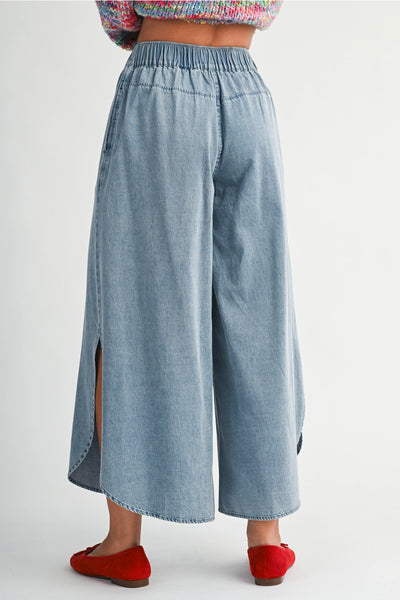 Wide Leg Midi Pants