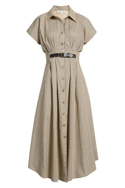 Stripe Belted Shirtdress
