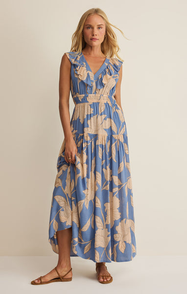 MALENE BLOOM FLORAL MAXI DRESS