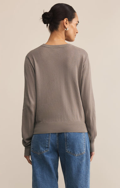 The Perfect Layer Sweater in Black & Light Tavern
