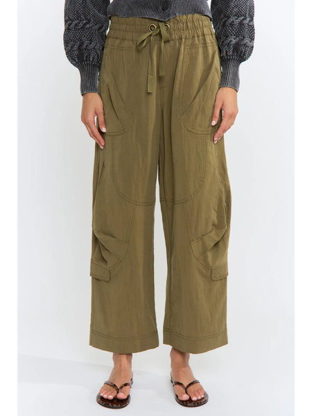 Let's Go Wide-Leg Cargo Pants