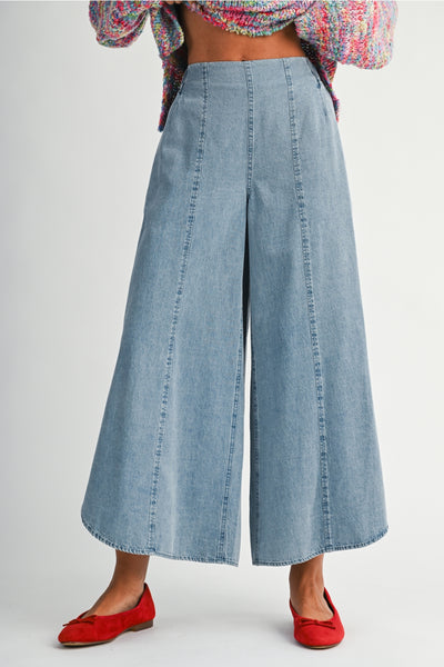 Wide Leg Midi Pants