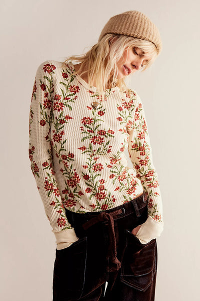 PRETTY LITTLE THERMAL in Sand Combo Folk Vine