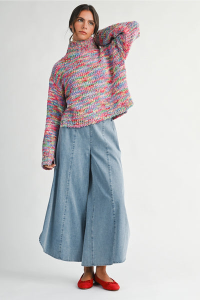 Wide Leg Midi Pants