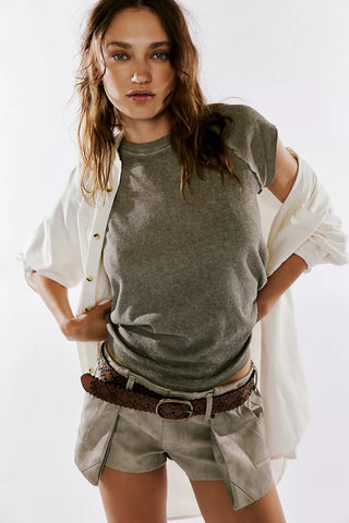 We The Free Riley Tee~~ Brown **LAST ONE SIZE M**