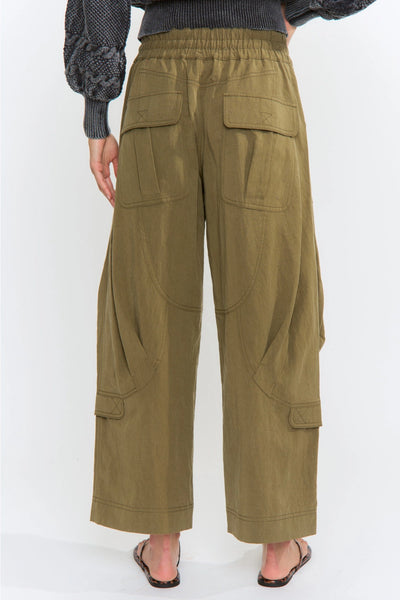 Let's Go Wide-Leg Cargo Pants