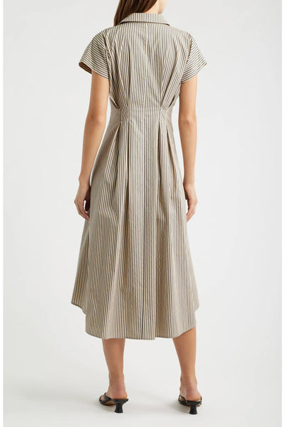 Stripe Belted Shirtdress