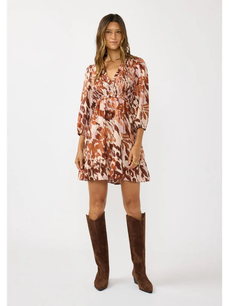 Amber Stroke Mini Dress
