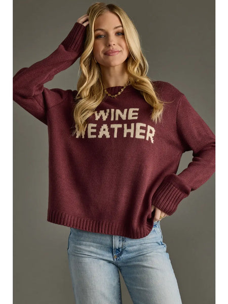 WINE WEATHER SWEATER