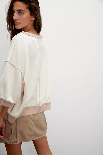 EVERYTHING PULLOVER in Nilla Cream