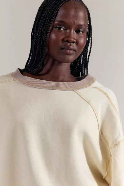 EVERYTHING PULLOVER in Nilla Cream