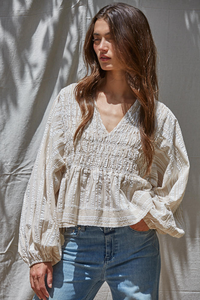 Ellery Smocked Top