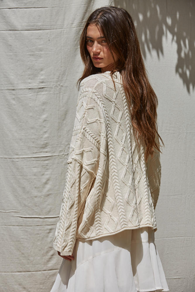 ANAIS CABLE KNIT CARDIGAN