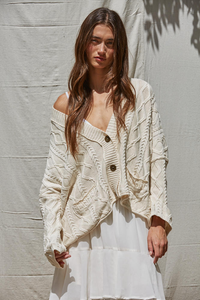 ANAIS CABLE KNIT CARDIGAN