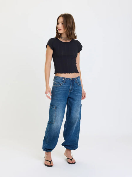 MIRAGE MID RISE CARGO HAREM IN SNAP