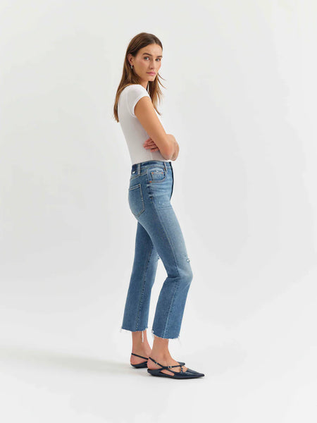 SHY GIRL CROP FLARE IN WIDE AWAKE VINTAGE