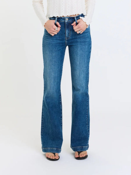 THE HEARTBREAKER MID RISE FLARE IN DUSK