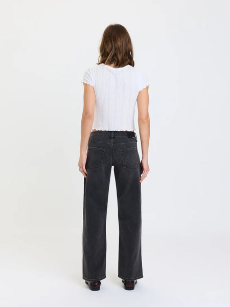 REPLAY LOW RISE V-WAIST SOFT BARREL IN MOTION