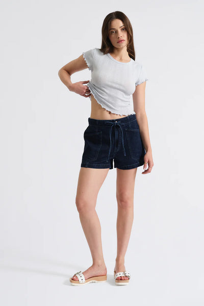 CATALINA DRAWSTRING SHORT in BLUE MOOD
