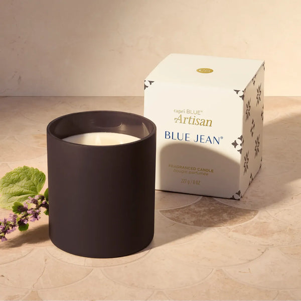 Blue Jean Terrazza Velluto Boxed Tumbler Candle