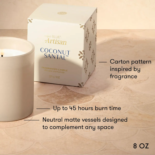 Coconut Santal Terrazza Velluto Boxed Tumbler Candle