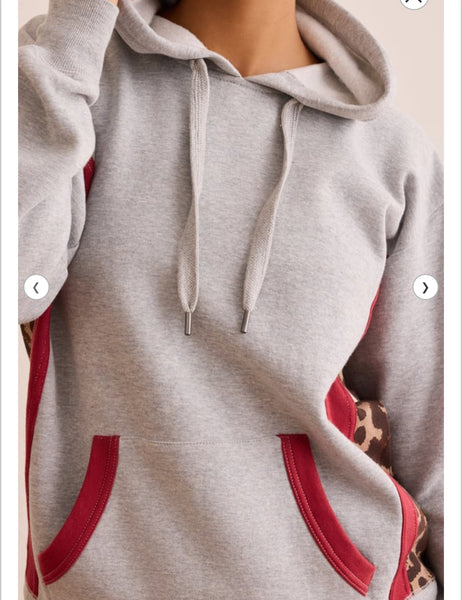 Heather Grey Leopard Hoodie