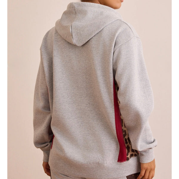 Heather Grey Leopard Hoodie