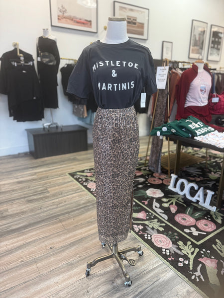 Cheetah Sequin Skirt
