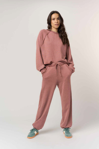 PARIS RAGLAN SWEATSHIRT - ROSE TAUPE
