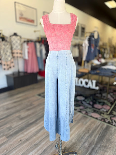 Wide Leg Midi Pants