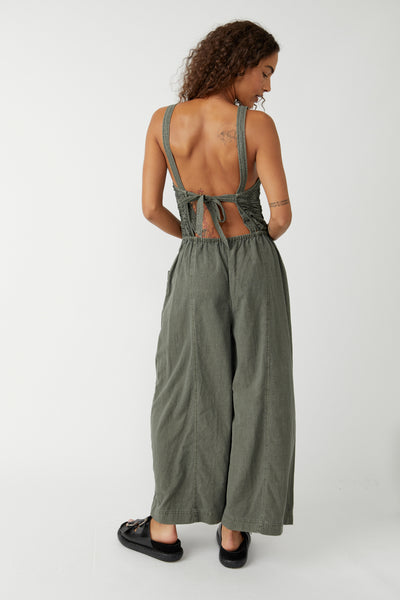 FOREVER ALWAYS RUCHED ONE JUMPSUIT